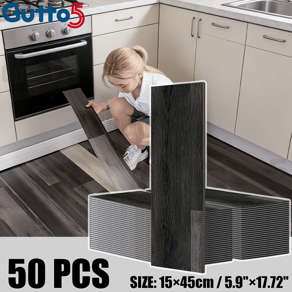 Self Adhesive Floor Stickers Medium Gray 100 Pcs Covers 6.75O