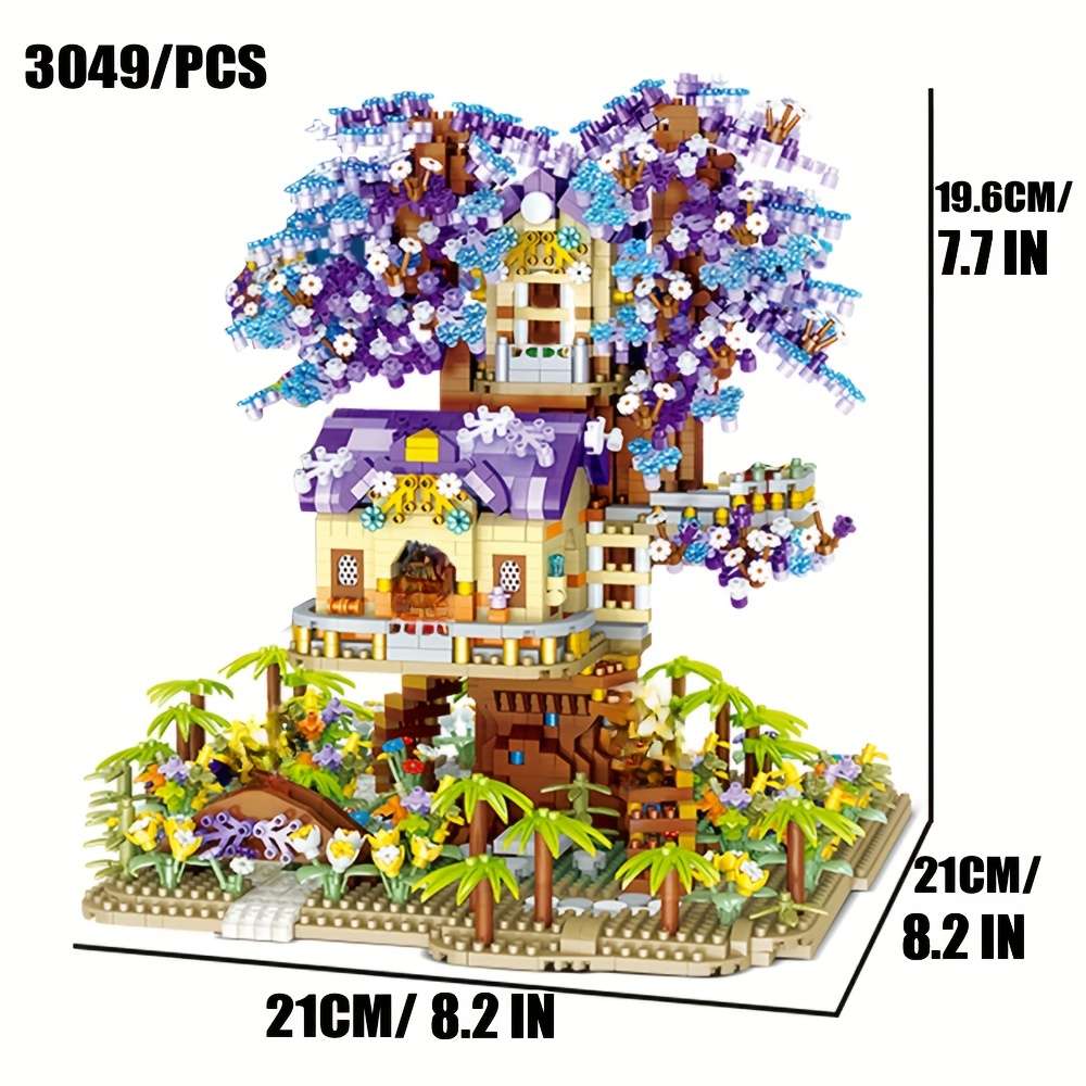 3D Building Model Puzzle Set Style Elf Tree House 3149 Pcs