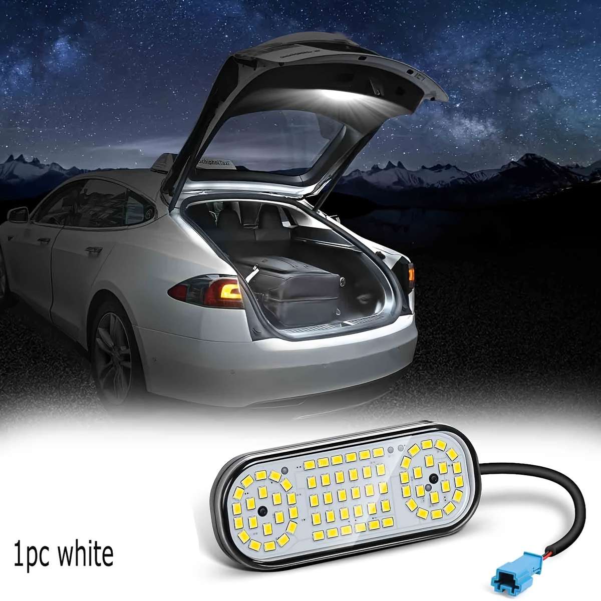 1pc LED Trunk Light for Tesla Model Y High Brightness Ambient Interior Cargo Area L