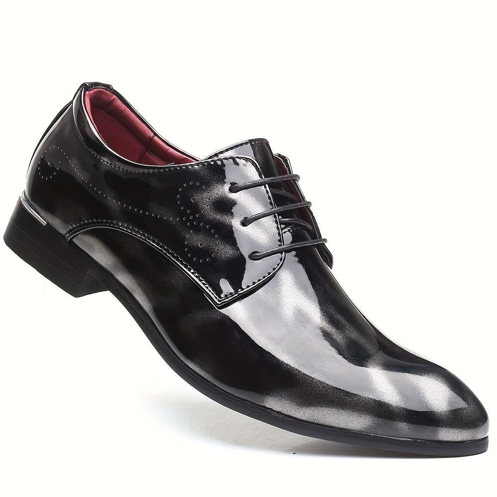 Mens Leather Shoes Color Black Sizeuk 10.5