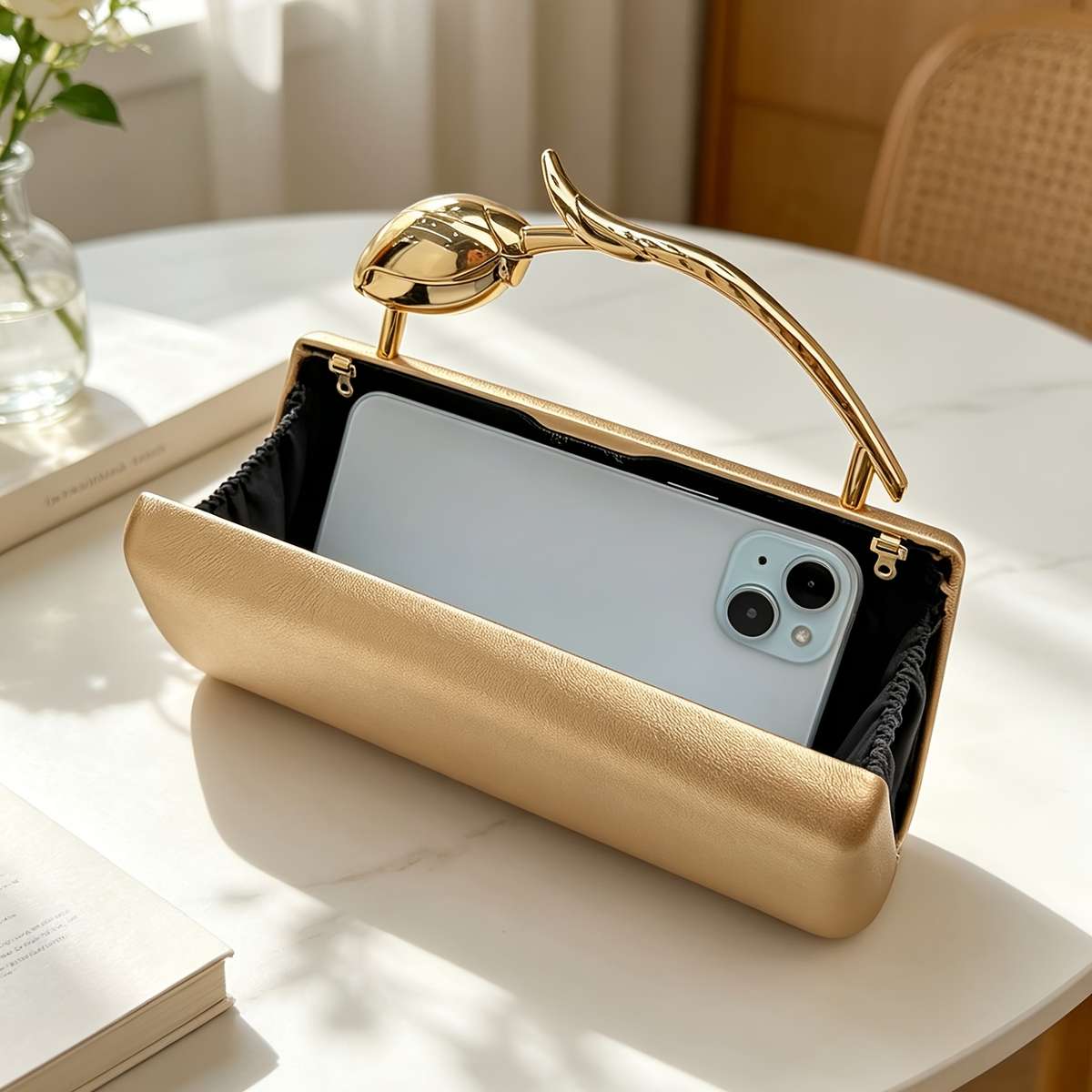 Women S Handbags Flower Plain White