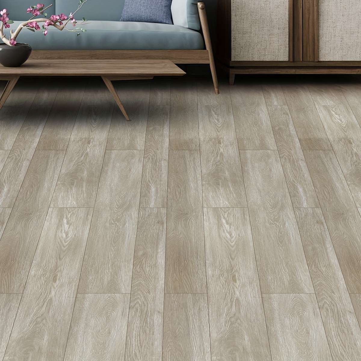 Self Adhesive Floor Stickers 299.72Cmx40.13Cm Coffee Color