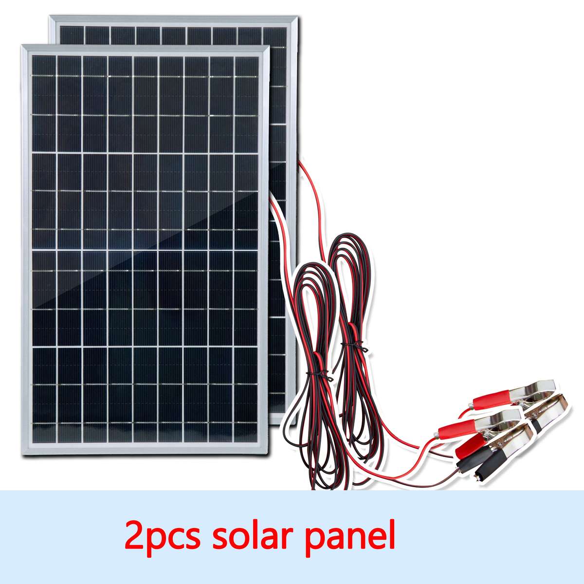 Solar Panel Style 2Pcs Solar Panels Without Controller