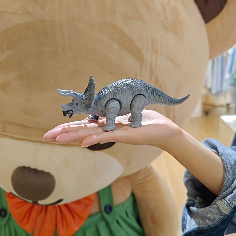 Childrens Toys Color Mixed Color 4 Dinosaurs  2 Trees Set