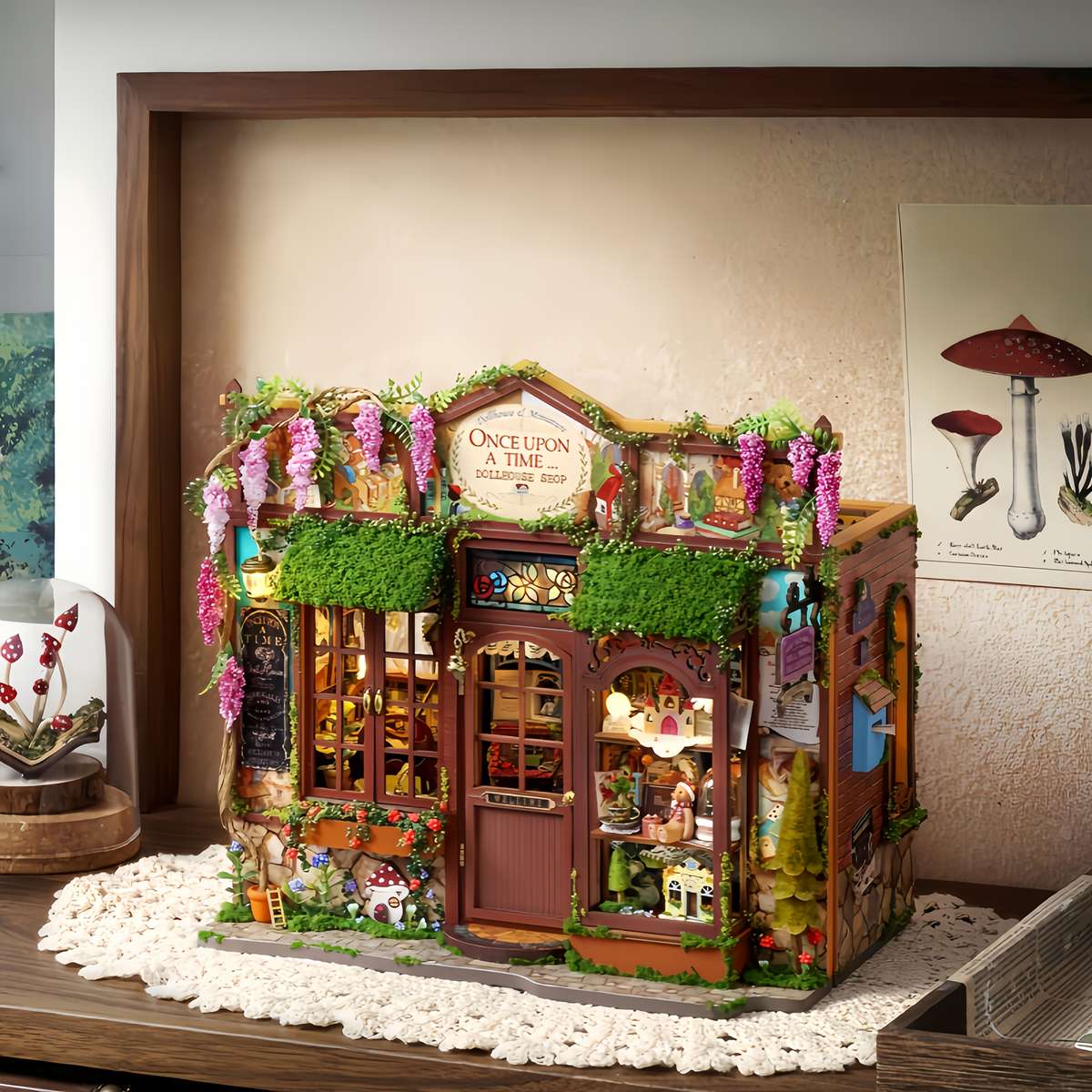 Diy Fairy Tale Kingdom Miniature House 3D Wooden Model Kit Creative Handcrafted