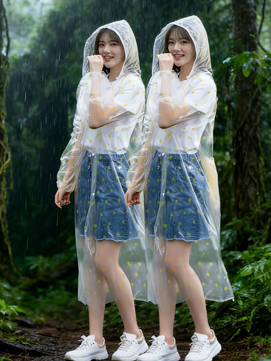 Raincoat Transparent Size Asian Onesize