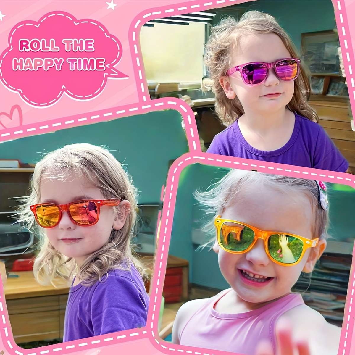 Kids Glasses 24Pairs Style Full Color