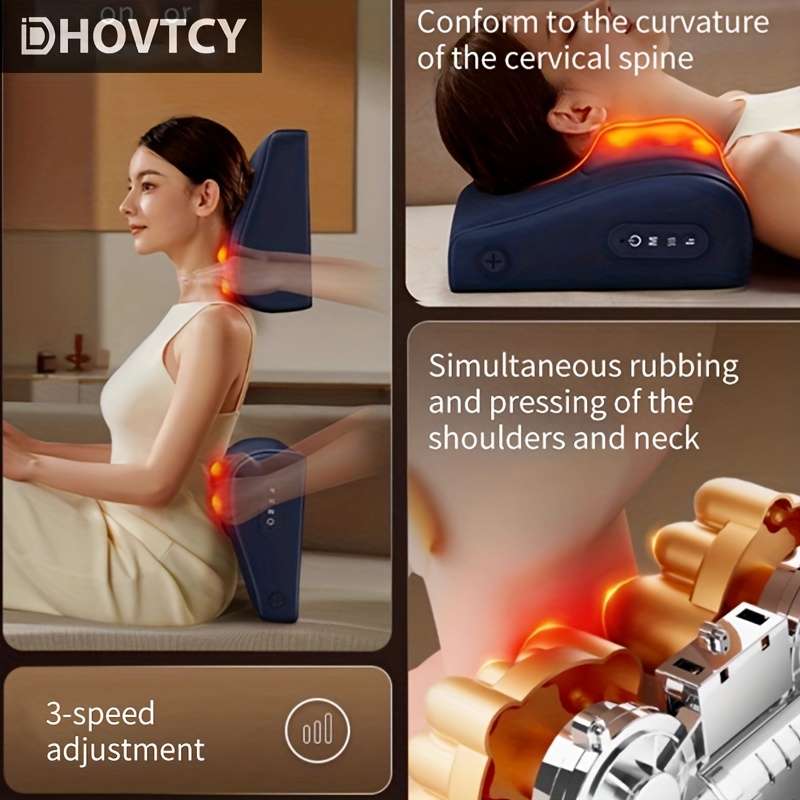 Dhovtcy 3D Portable Massager With Heat Kneading Full Body