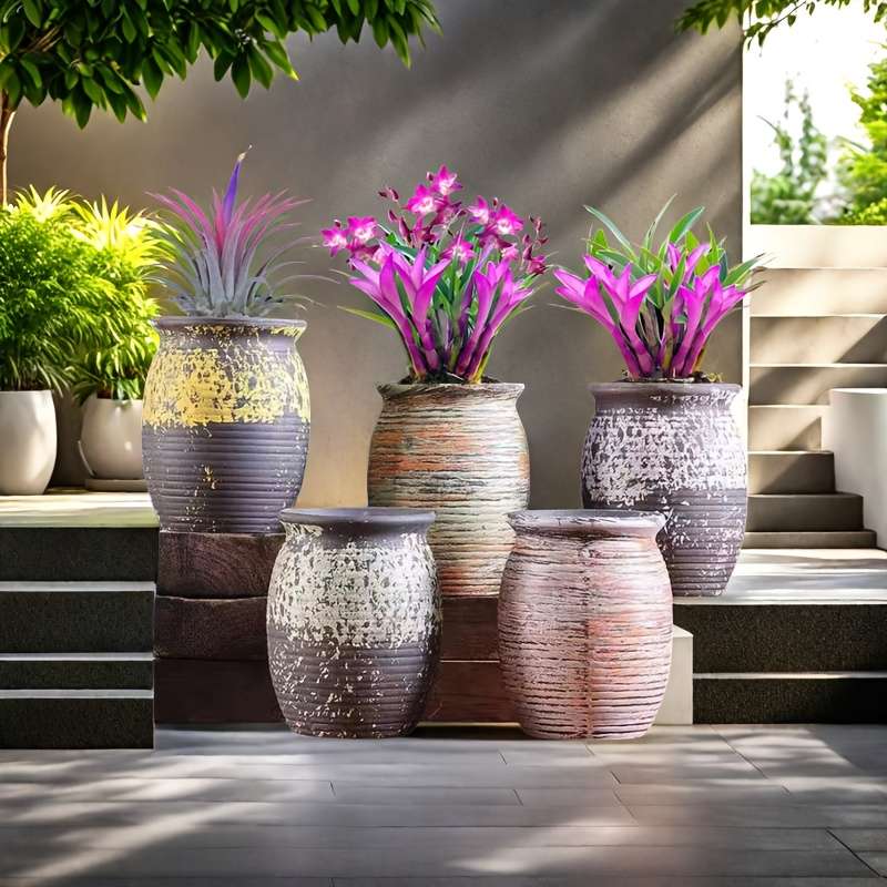 Flowerpot Style Versatile Abstract 5Pcs