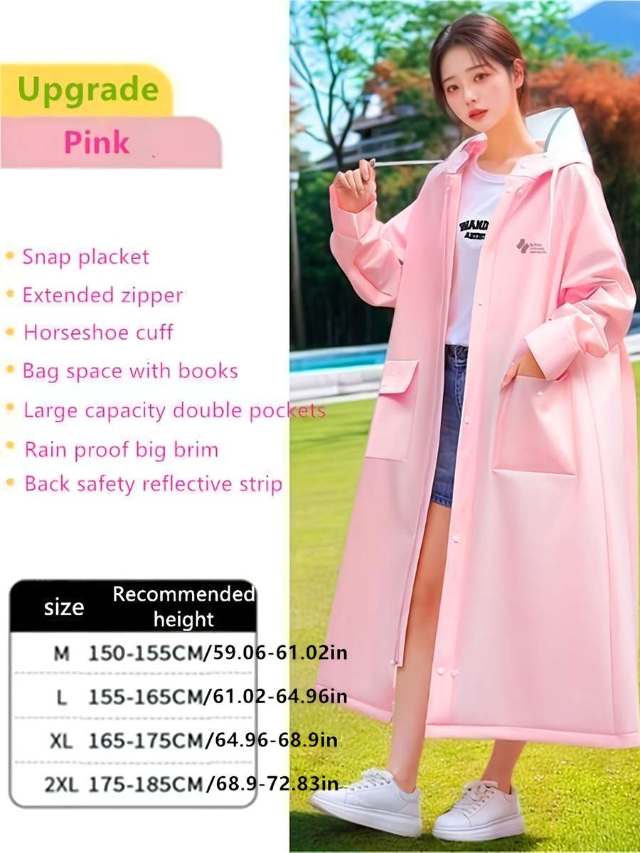 Raincoat Black Size Asian L