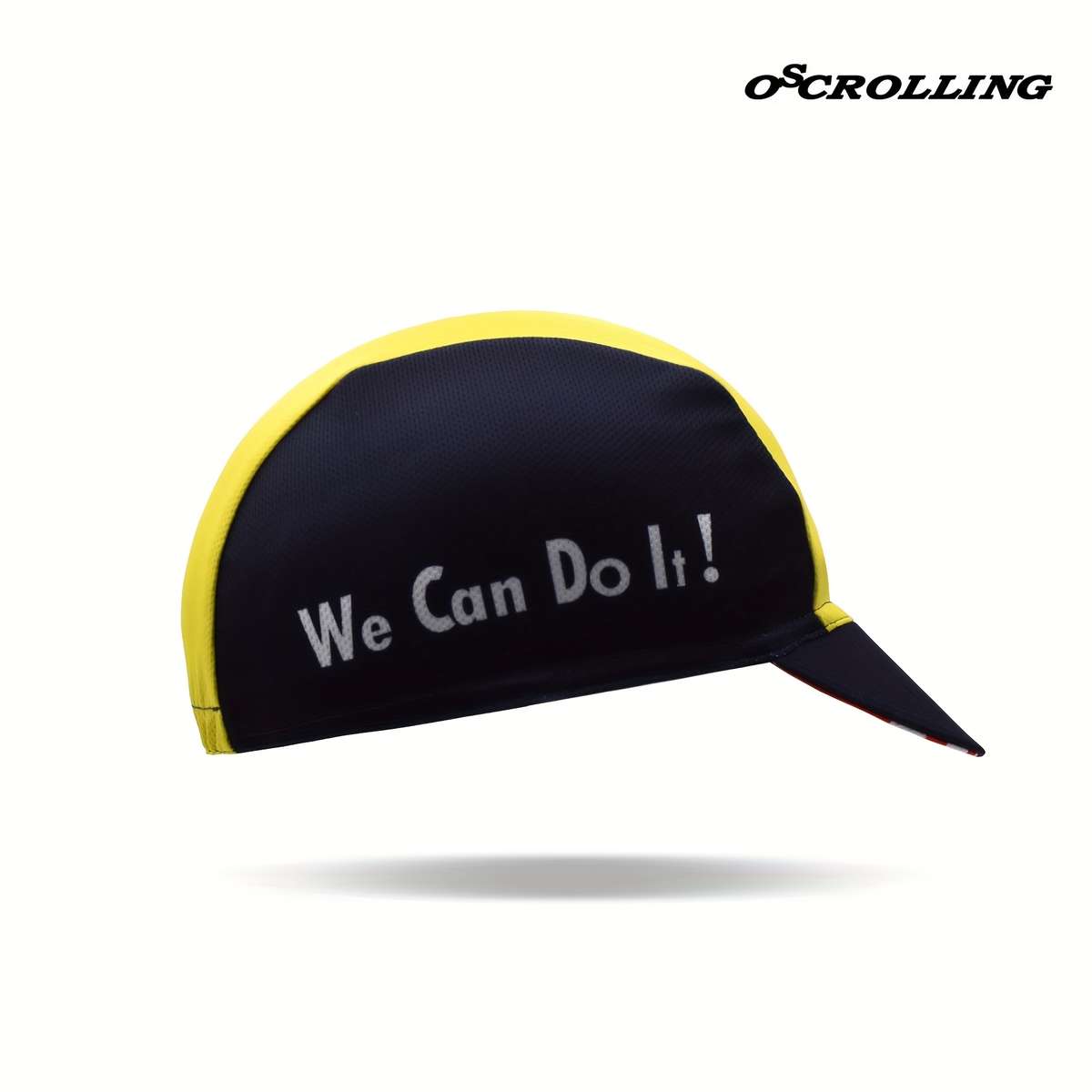 Men'S Yellow Black Cycling Cap Windproof Sun-Protective Soft Shell Outdoor Sports Hat Wit