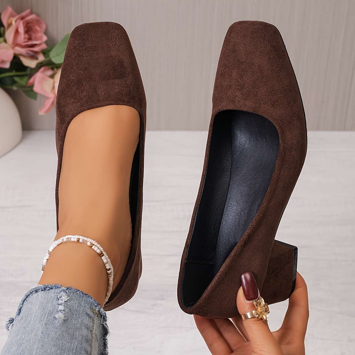Women S High Heels Color Dark Brown Sizeuk 4