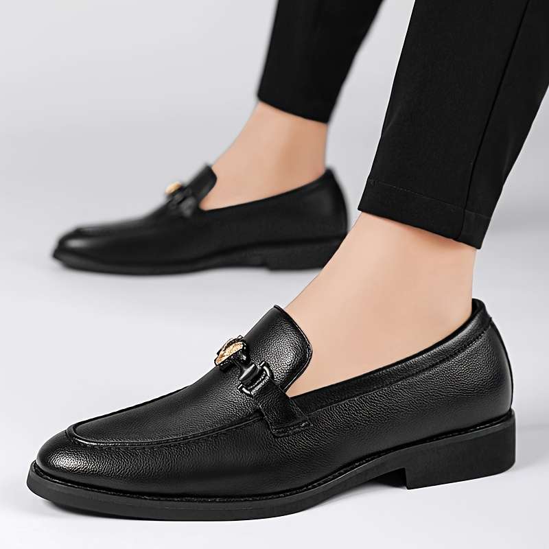 Mens Leather Shoes Color Black Sizeuk 7