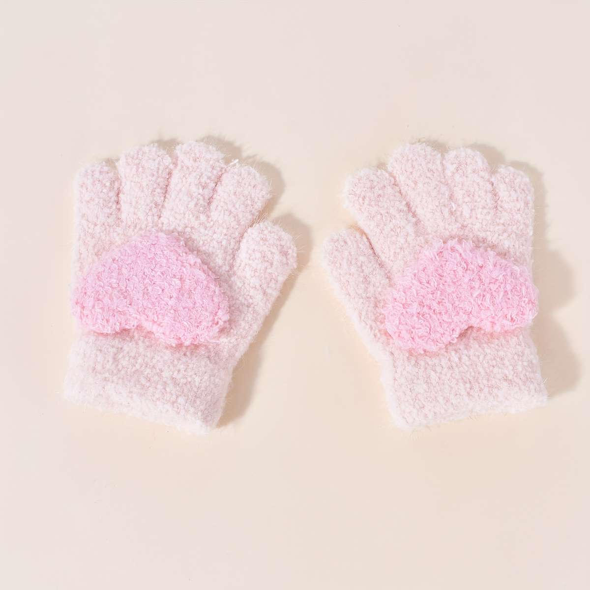 Winter Gloves Color Light Grey Size 1 To 3Y
