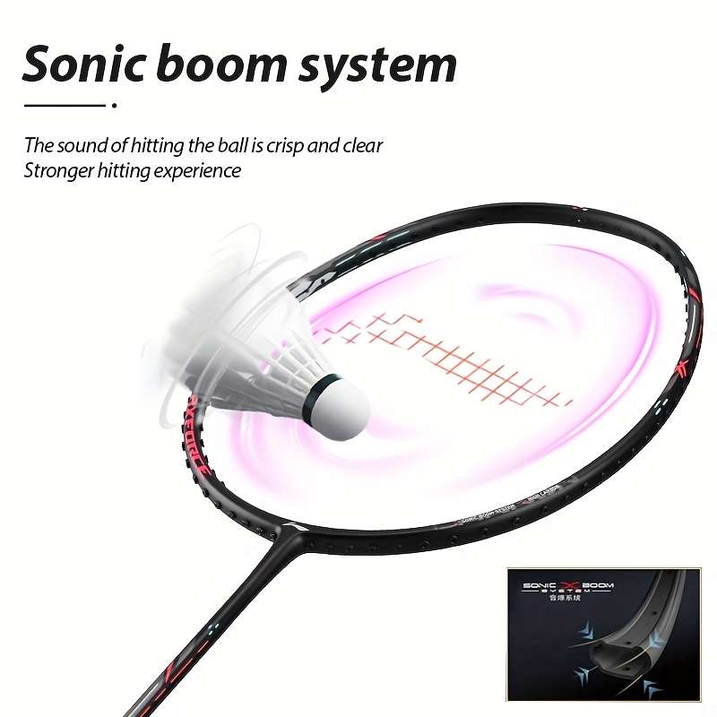 Badminton Racket Model Pearl White Single Stick 6U