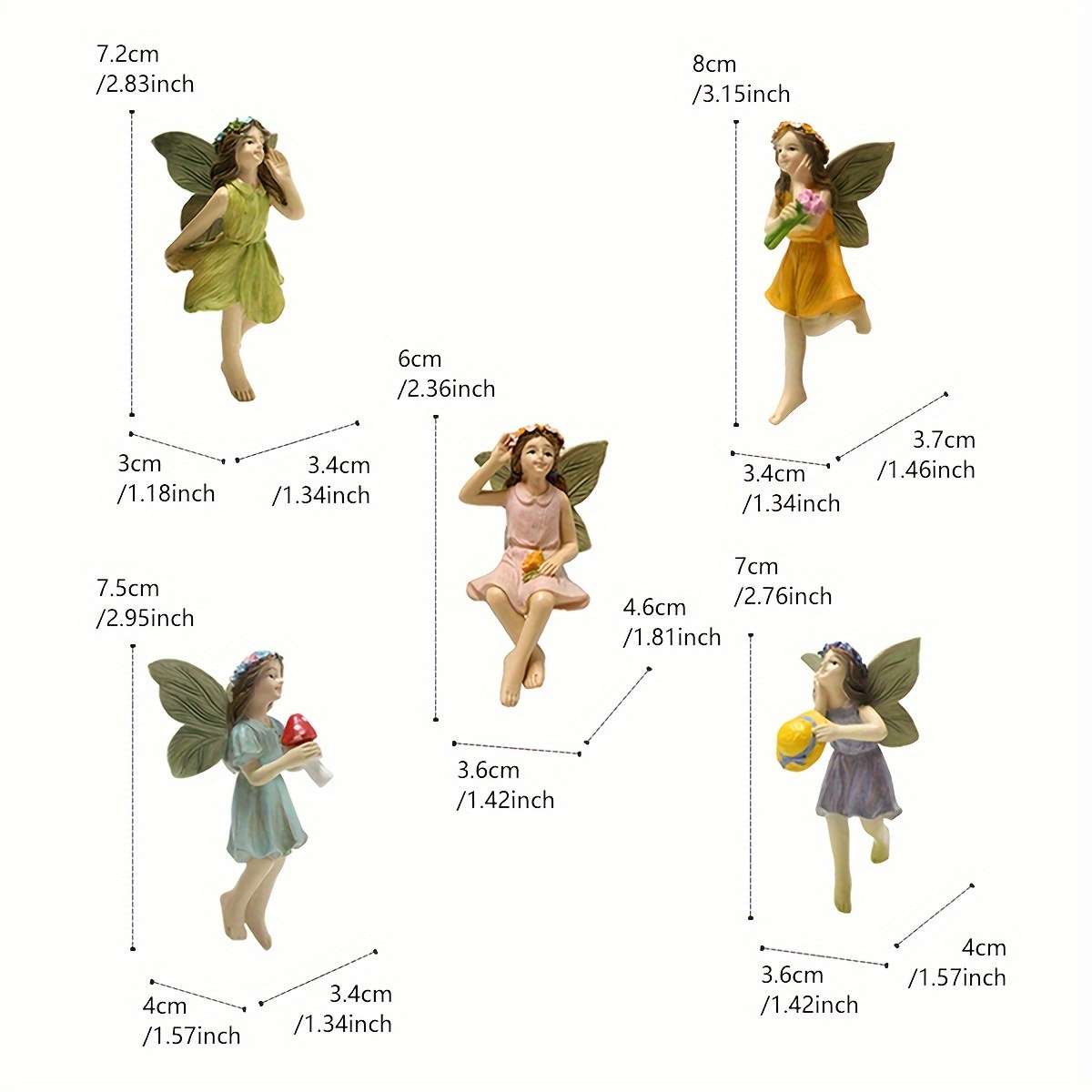 5Pcs Webetter Fairy Garden Decorations