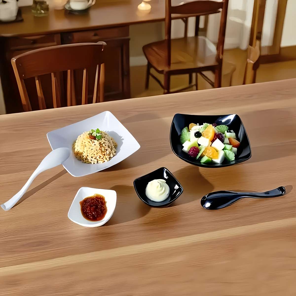 Bowl Items White  Bowl   Plate  Spoon