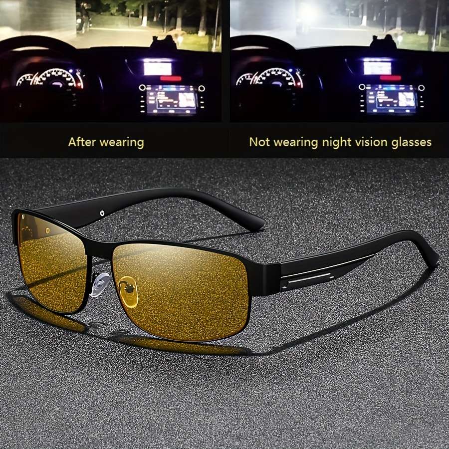Mens Glasses Color Night Vision