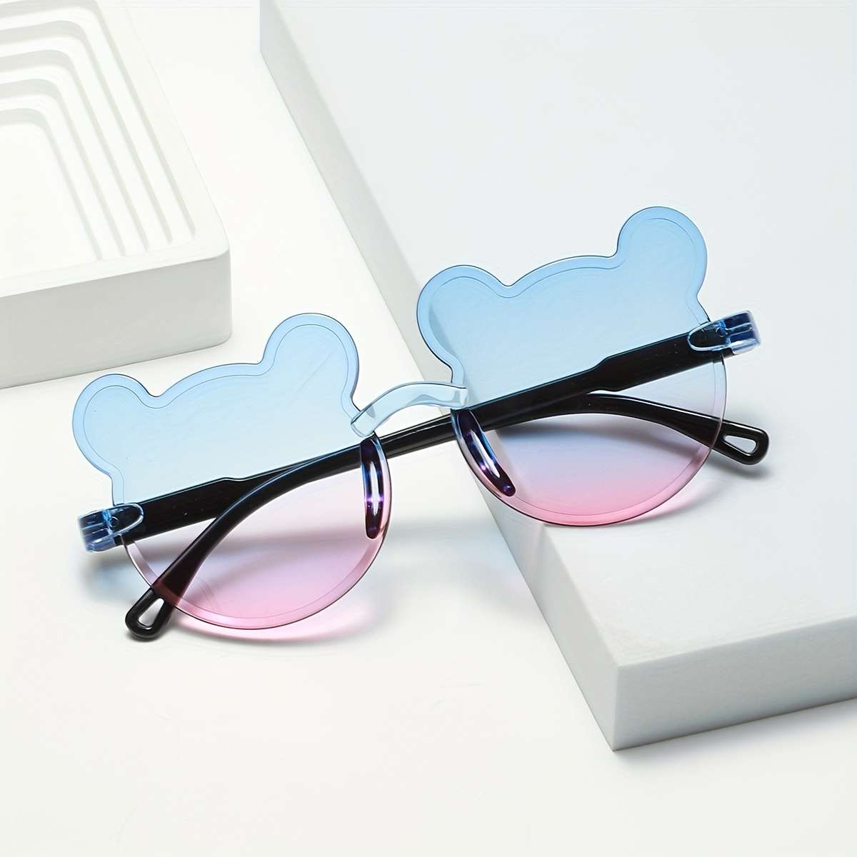 Glasses Color Upper Purple And Lower Blue*2Double Grey