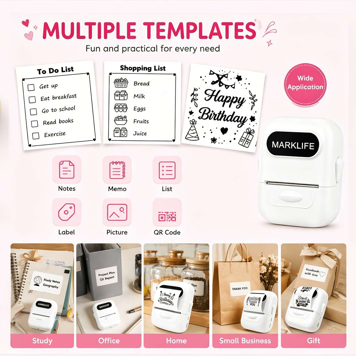 Printer Color White Size 1 Printer  1 Roll Of White Label Paper