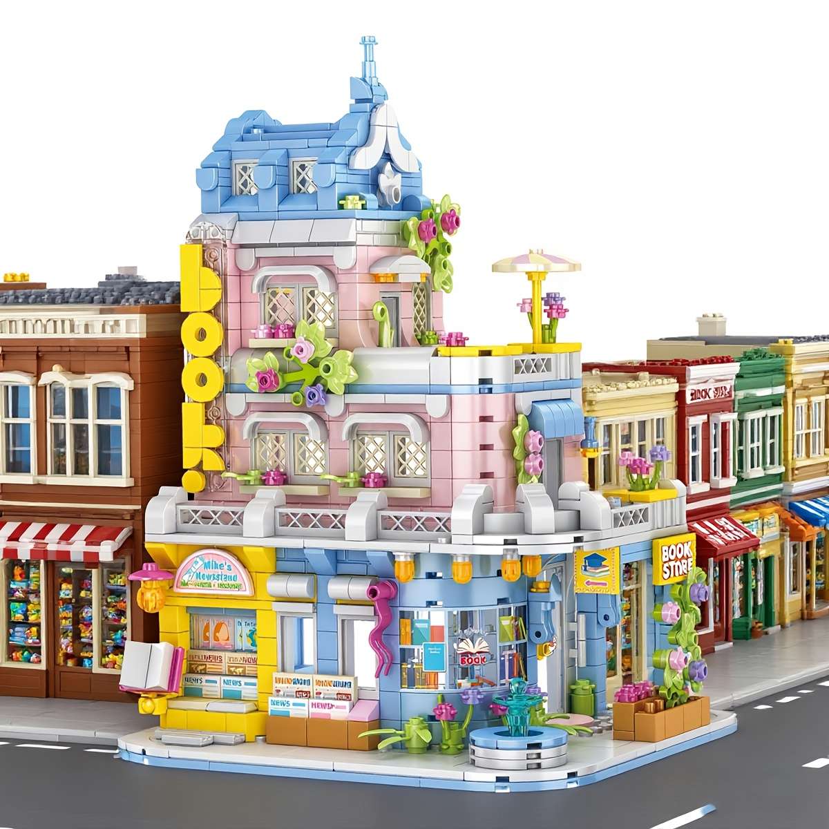 Building Toy Architectural Model Toy Set Style Bookstore