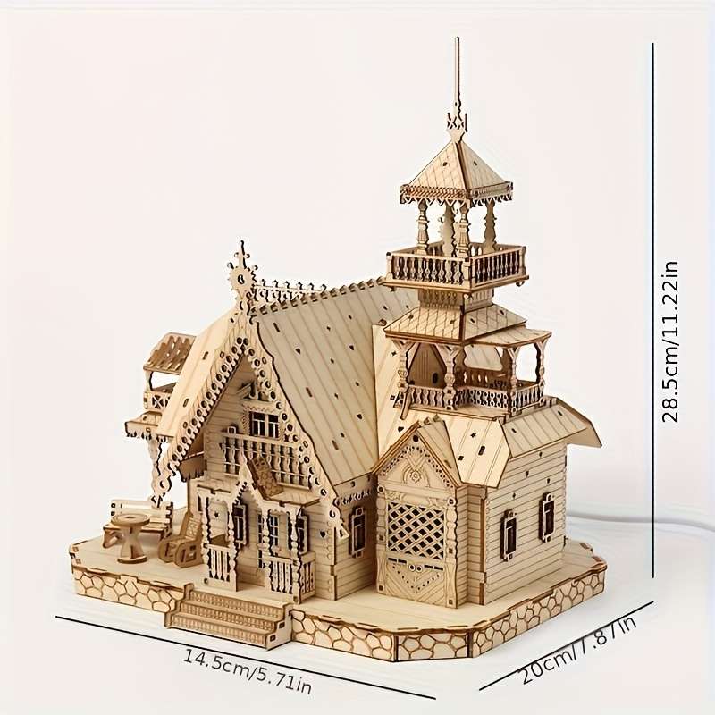 3D Model Desktop Ornaments Model European Villa