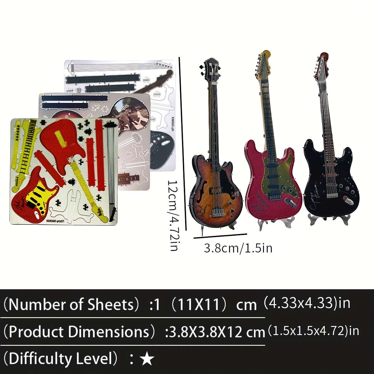 3D Puzzle Musical Instrument Model Model Paul Beth