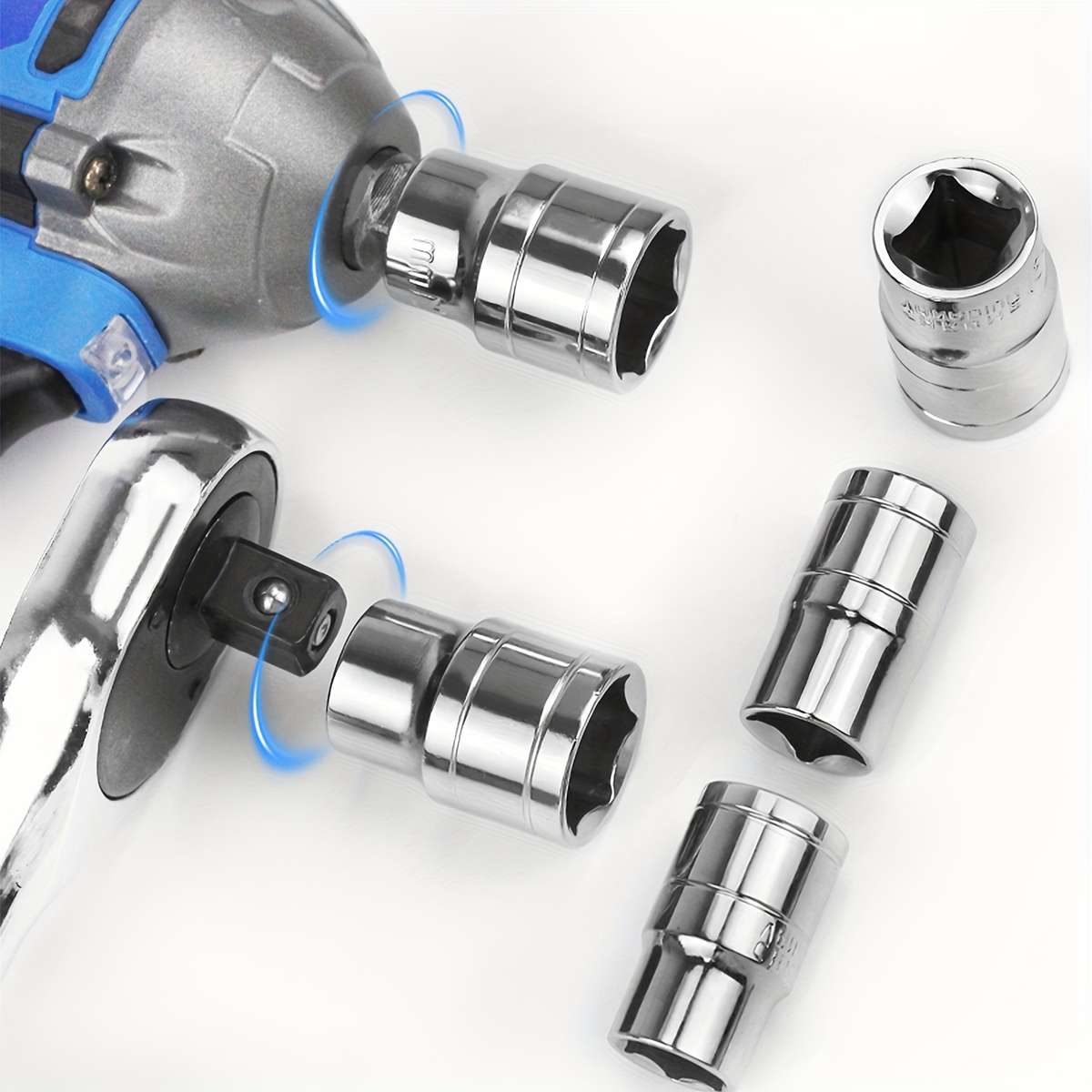 10Pcs Durable Wireless Impact Wrench Set
