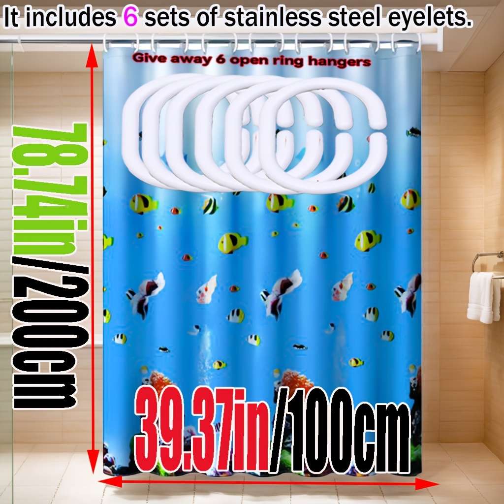 Waterproof Shower Curtain Size 180*200Cm70.87*78.74In