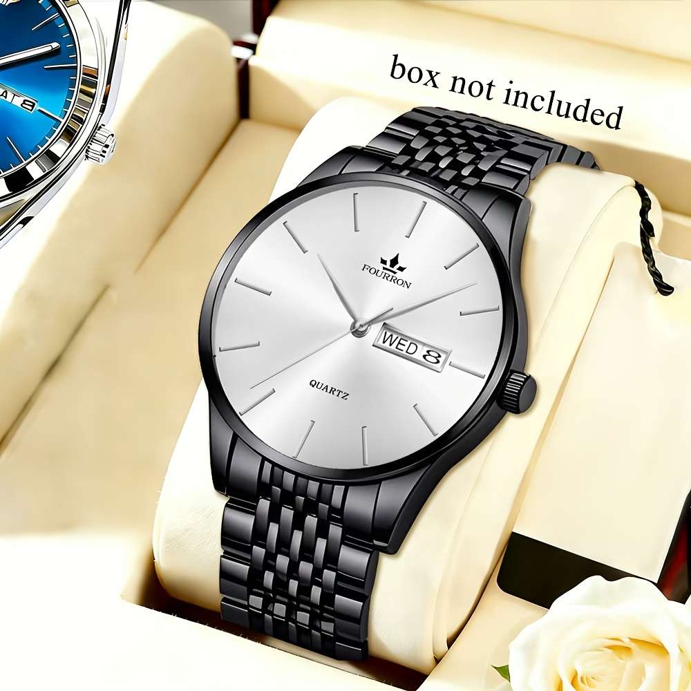 High End Luxury Stainless Fourron Men Luxury Stainless Steel Quartz