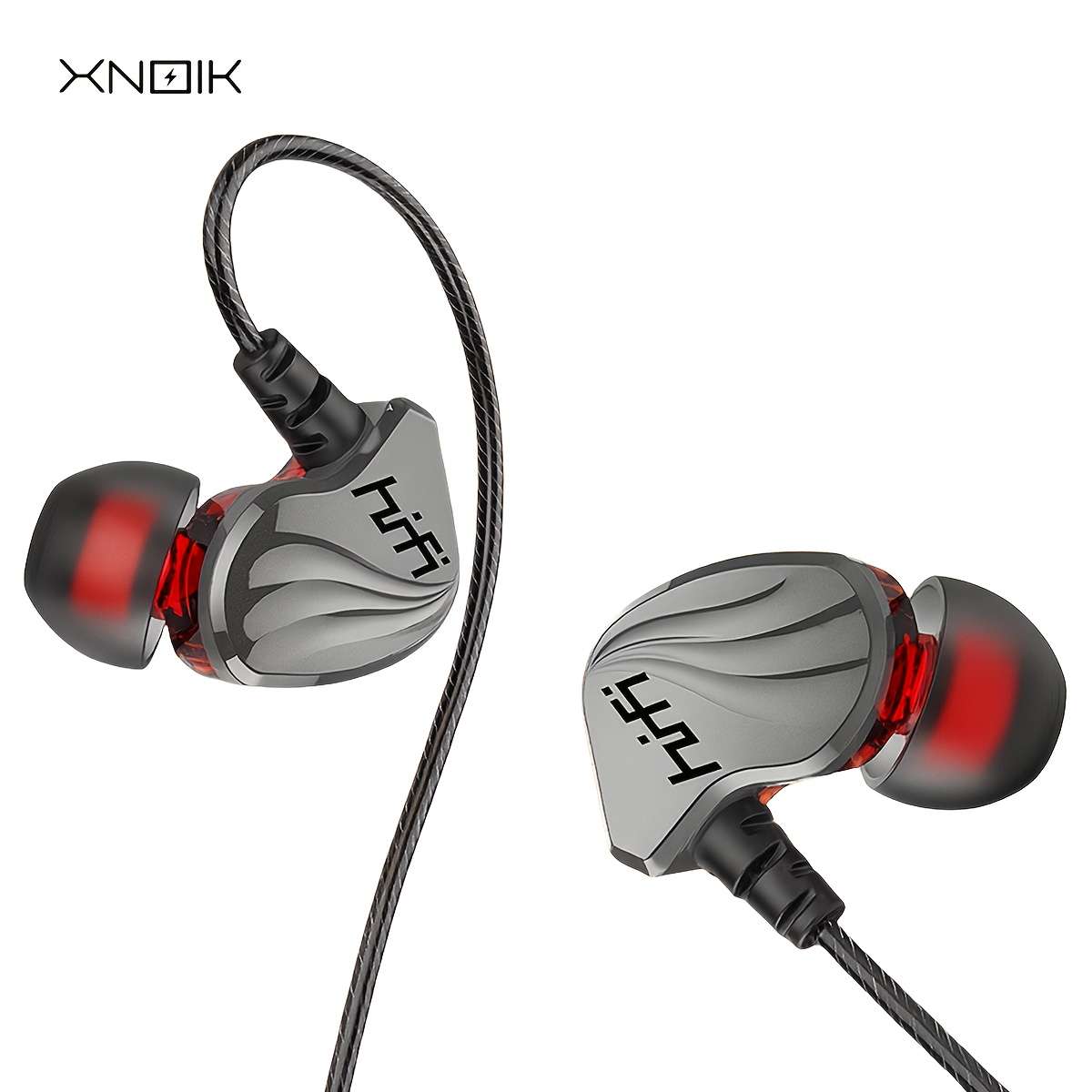Wired Headphones Grey Items Style A 3.5Mm Earphone