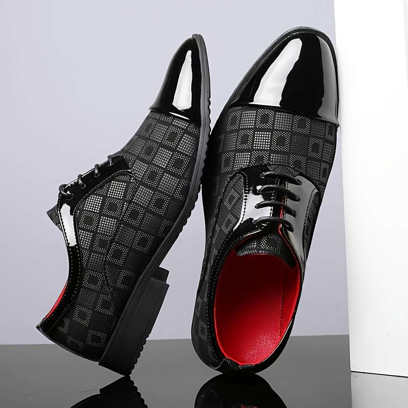 Mens Leather Shoes Color Red Sizeuk 7