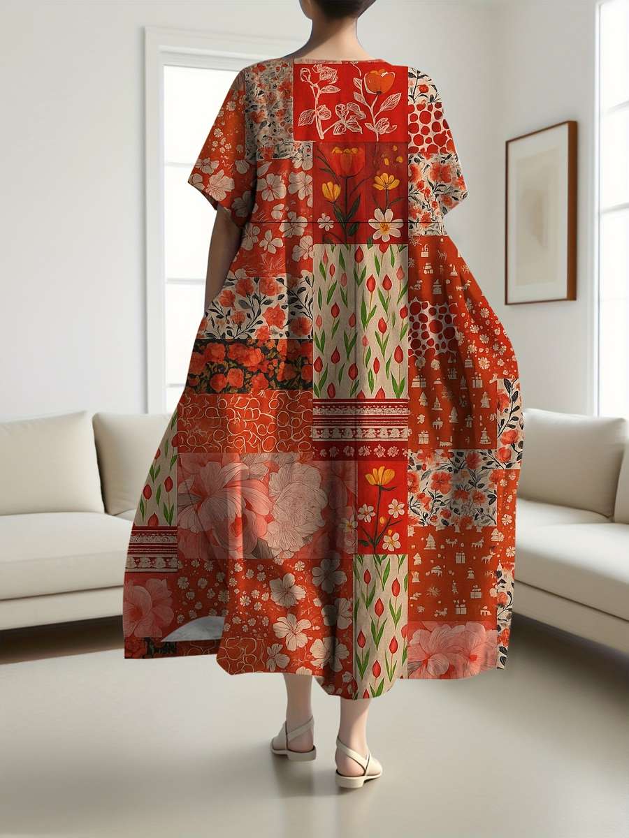 Women S Dress Color Mixed Colors Size 5Xl