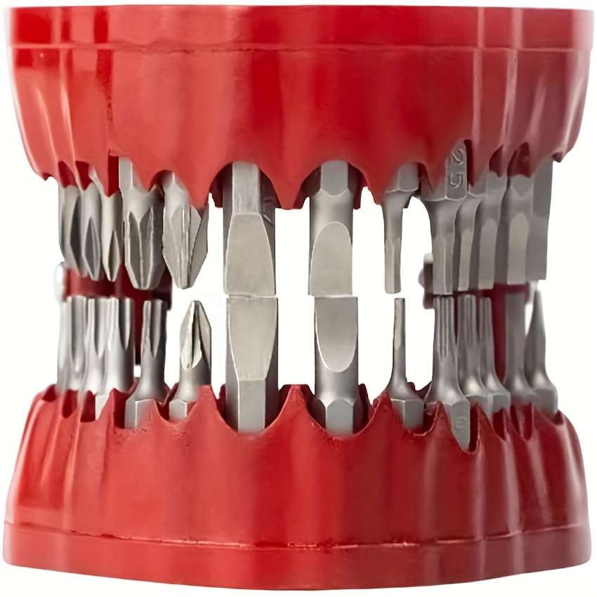 Screwdriver Bit Tool Set Color Red