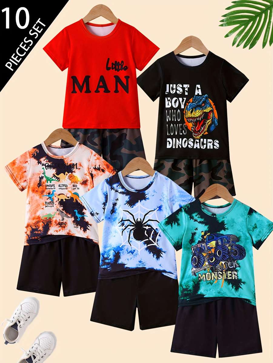 Boys T Shirt Color Mixed Color Size4-5Y