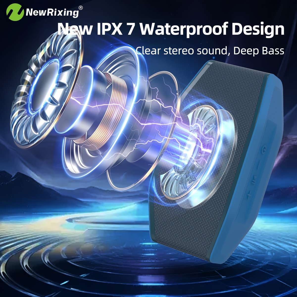Deluxe Wireless Connectivity Support Newrixing Ipx7 Speaker, Portable For