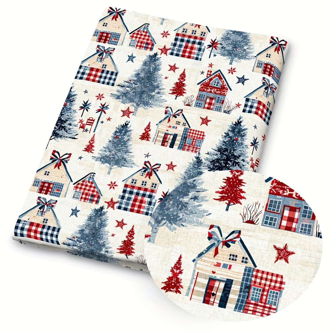 Christmas Tablecloth Style Nostalgic Cottage 3