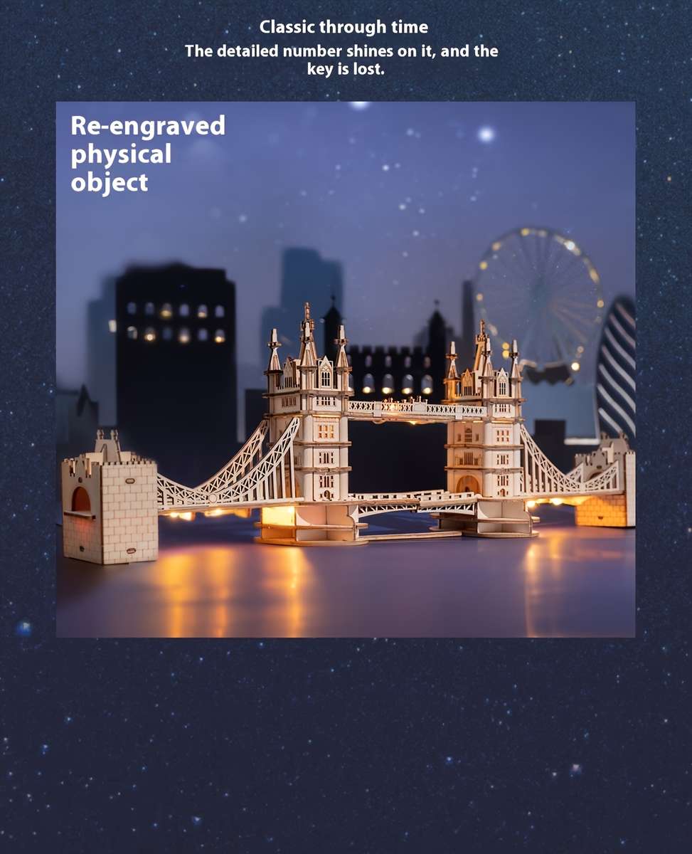 Building Toy Architectural Model Toy Set Model London Bridge Model Building Blocks Puzzle