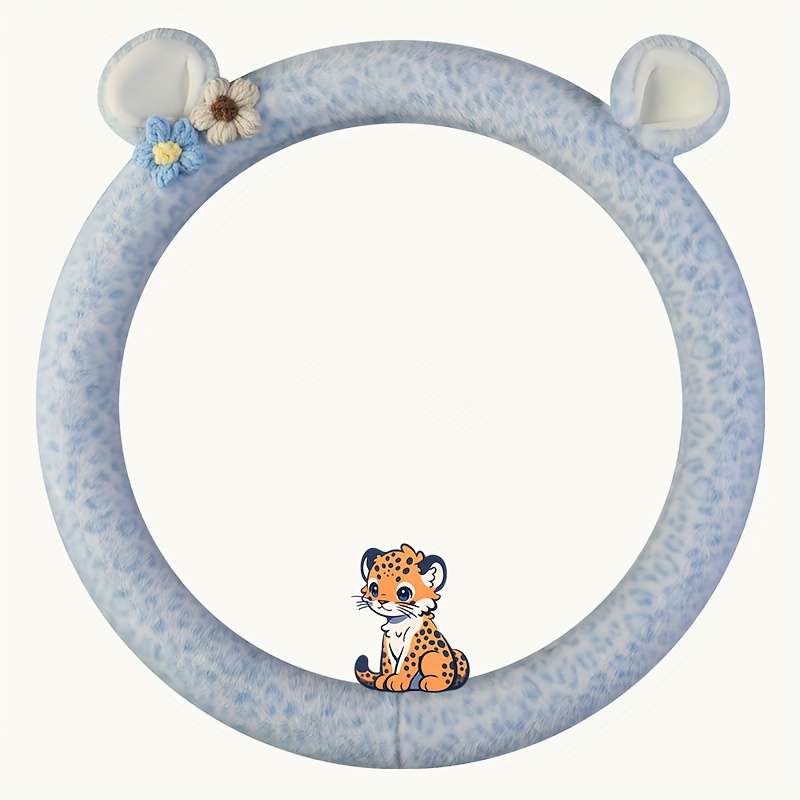 Car Steering Wheel Cover Blue Model Round