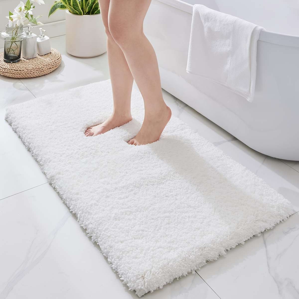 Floor Mats Color White Size 61X91.4Cm