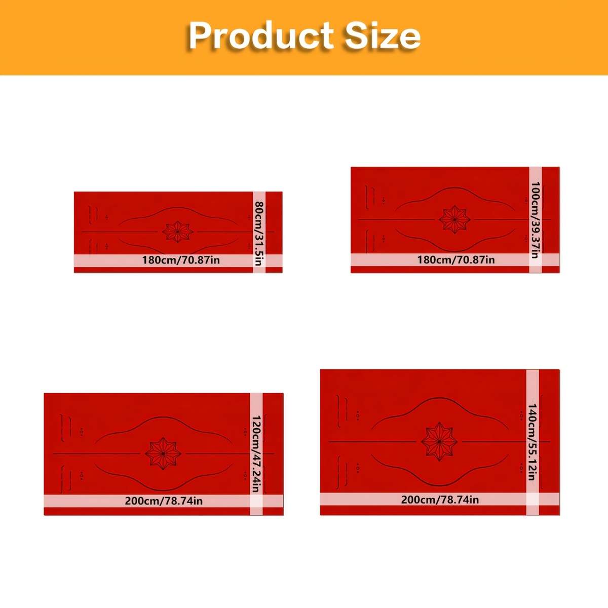 Yoga Mat 120*200Cm 47.24*78.74In