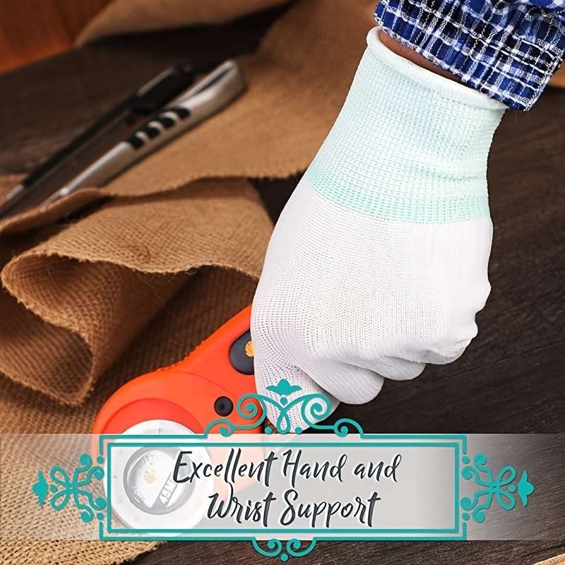 6 Pairs Pink Size L Multi Purpose Work Gloves