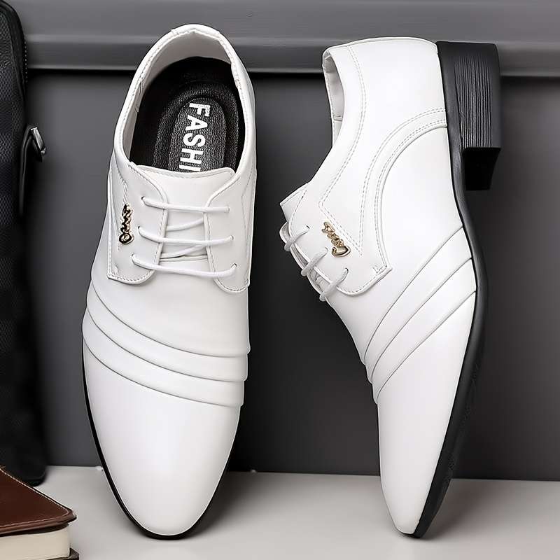 Mens Leather Shoes Color White Sizeuk 7