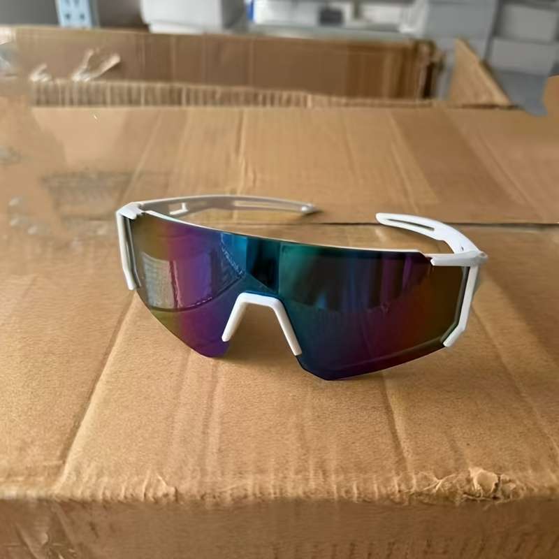 Cycling Glasses Style White Frame Blue Mercury