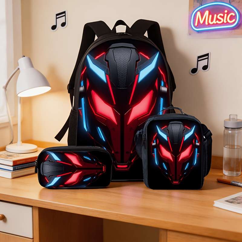Men S Backpack 3Pcs
