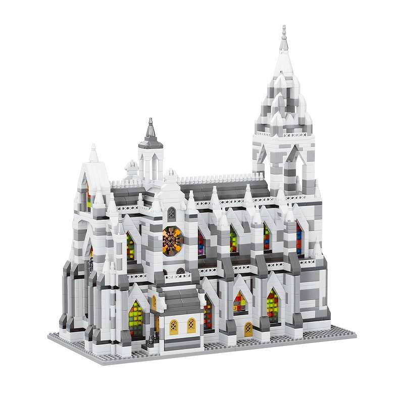 Building Toy Architectural Model Toy Set Material Abs Quantity 2908Pcs Paris Church