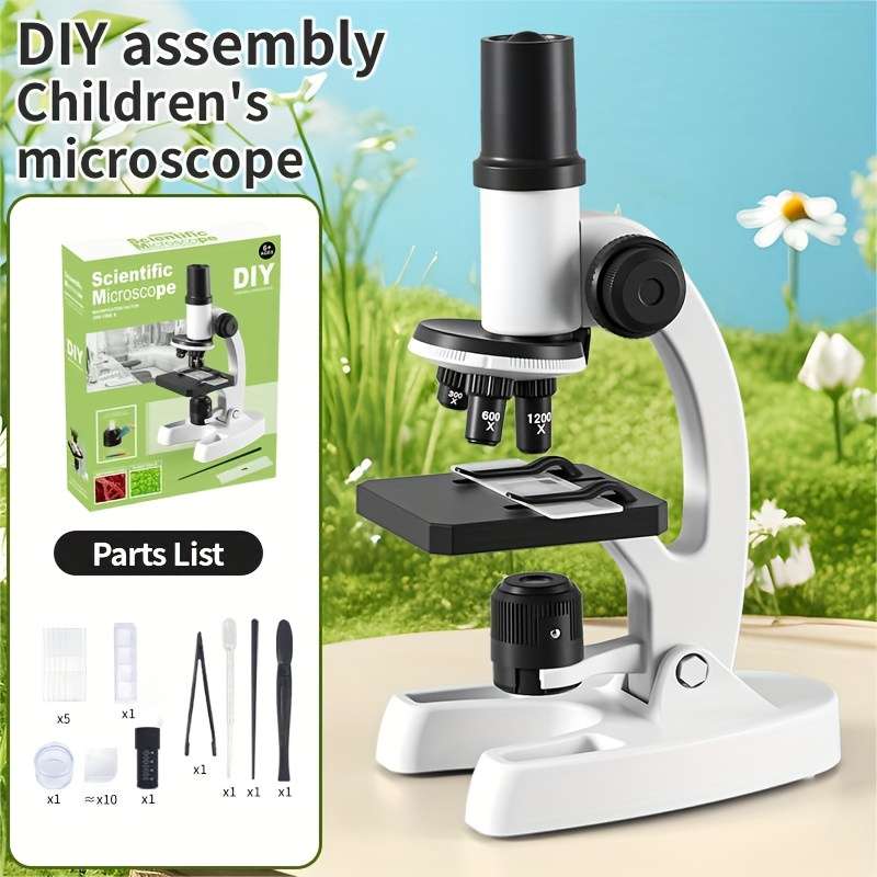 Microscope Kit Designed Students 300X 1200X Zoom Scientific Science Experiment
