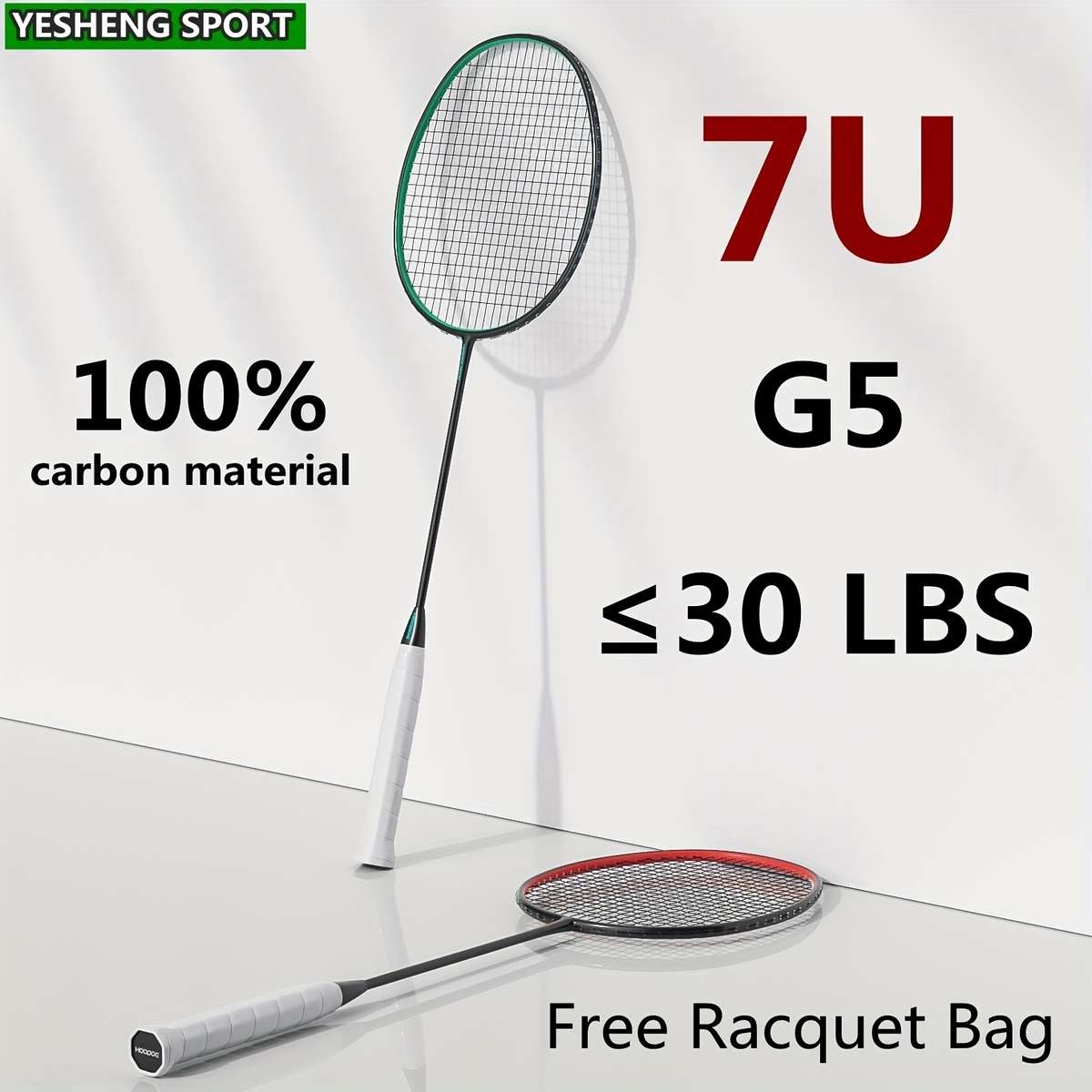 Badminton Racket Model S18U Laser White