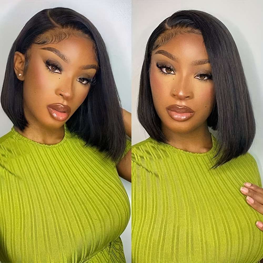 Black Womens Wigs Hair Length 20.32Cm