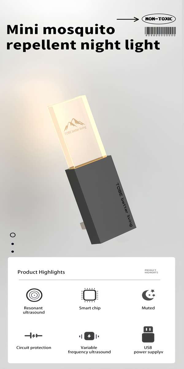 Mosquito Repellent Lamp Color Black Quantity 1